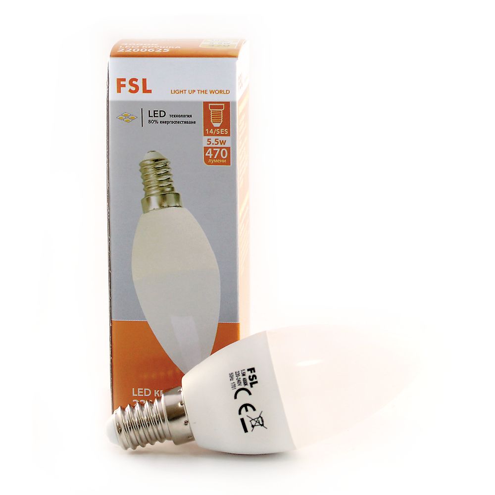 FSL, LED Крушка E14 Свещ